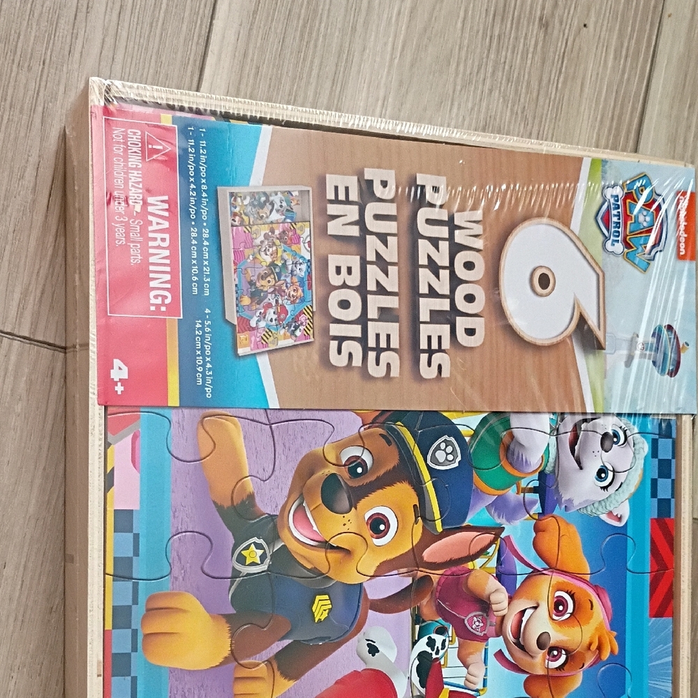 Nickelodeon Paw Patrol 6 Wood Puzzles Set - Multicolor